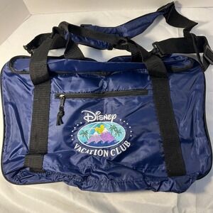 Disney Vacation Club Navy Blue Duffel Bag Travel Bag with Adjustable Strap NWT
